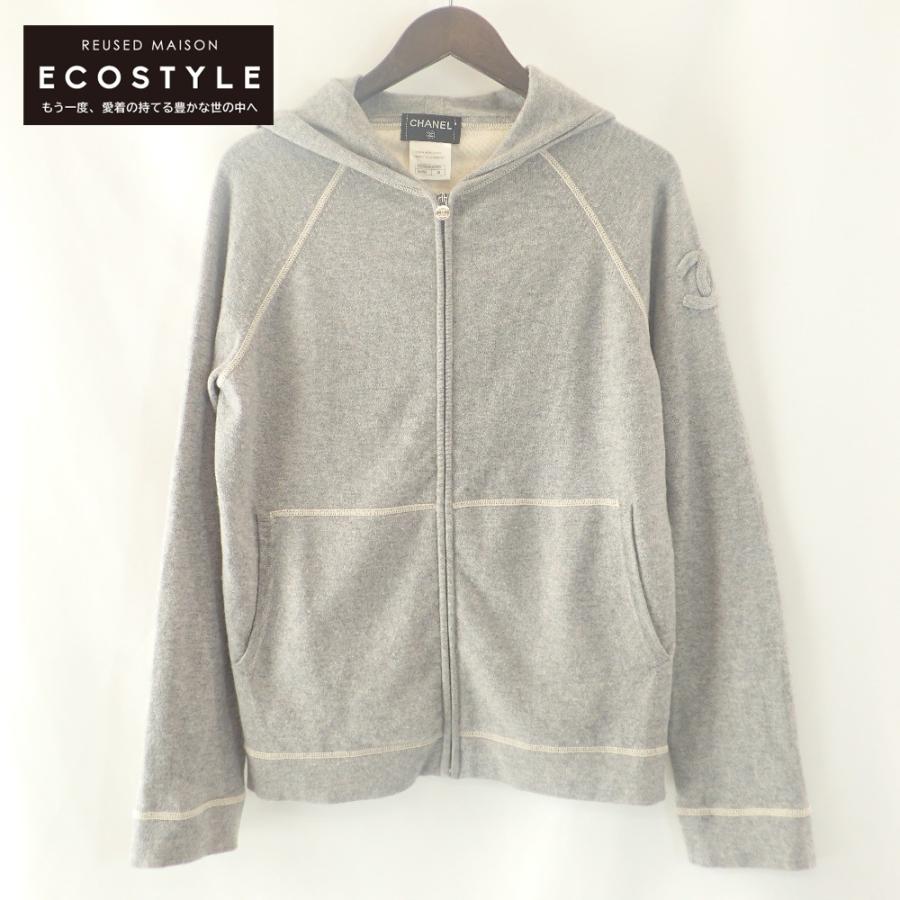 美品/国内正規 CHANEL シャネル P40882K02991 カシミア100% ジップ  