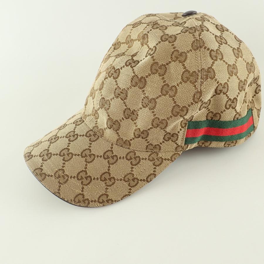 美品 GUCCI グッチ 200035 オリジナルGGキャンバス ベースボール 
