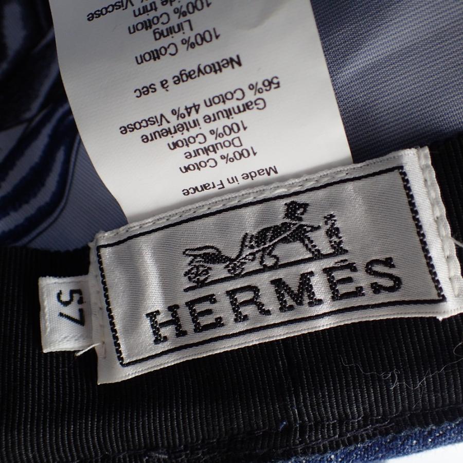 美品/国内正規/ HERMES エルメス 22SS インディゴデニム セリエボタン