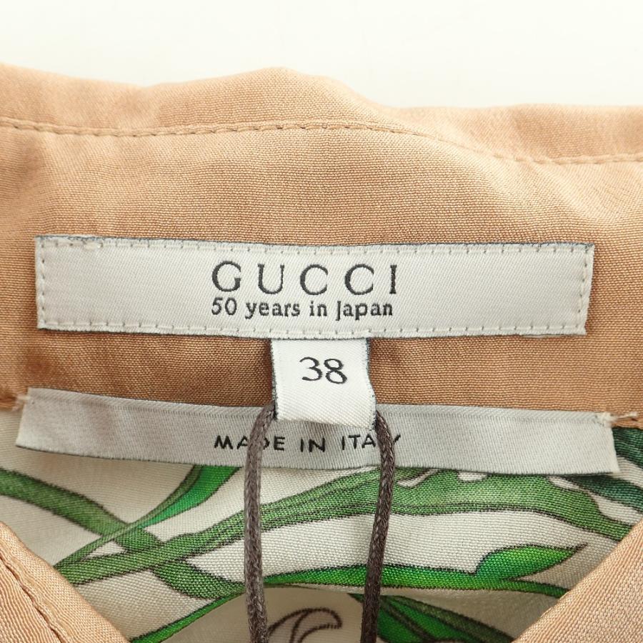 GUCCI 国内正規/ グッチ 358692 フローラ シルク100% 長袖ボタン GUCCI 国内正規/ グッチ 358692 フローラ シルク100% 長袖ボタン