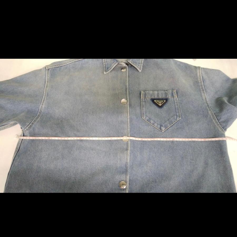 プラダ　Tシャツ 楽天市場】プラダ PRADA コットン トライアングルモチーフ クルー