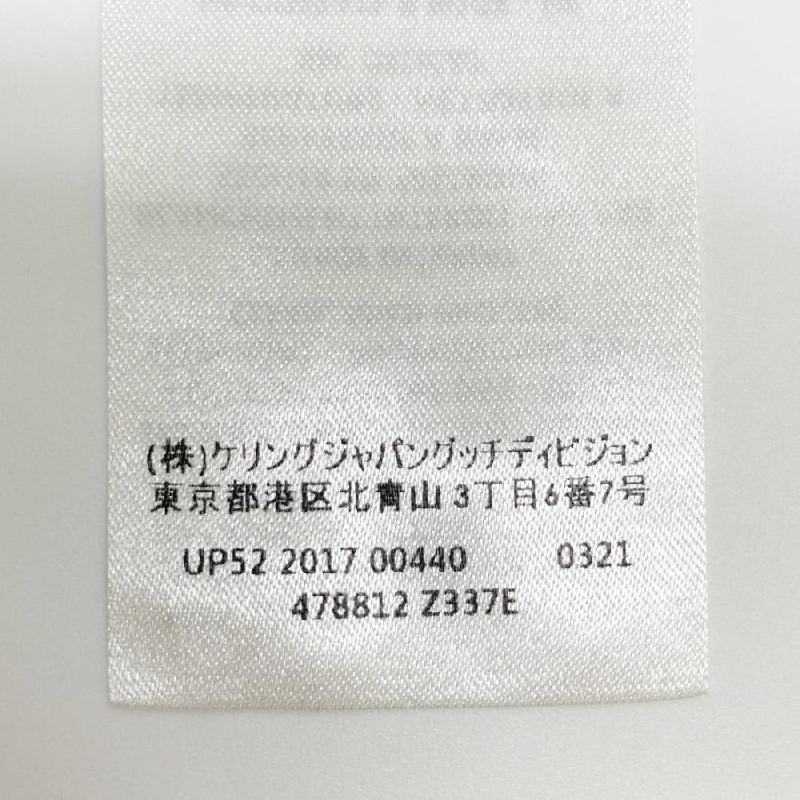 GUCCI グッチ 478812 ホワイト HOLLYWOOD刺繍 開襟シャツ 48 トップス  