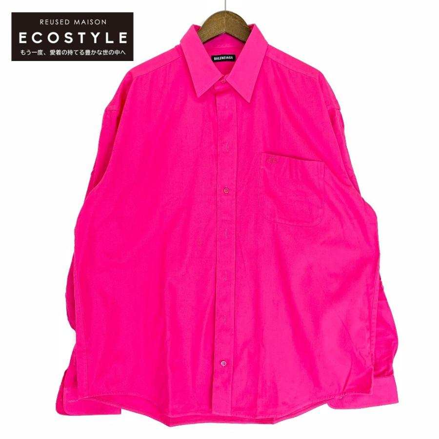 BALENCIAGA（バレンシアガ） 595219 コットン マゼンダ BBロゴ刺繍
