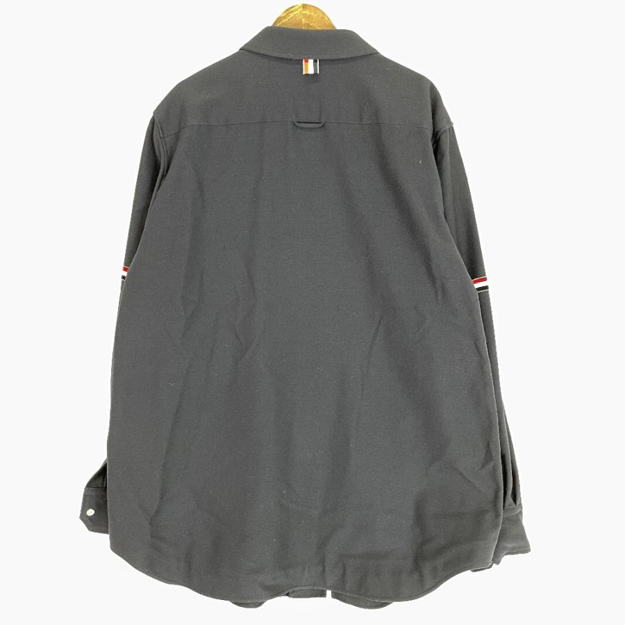 THOM BROWNE トムブラウン MJ0055A ネイビー スリーブライン シャツ
