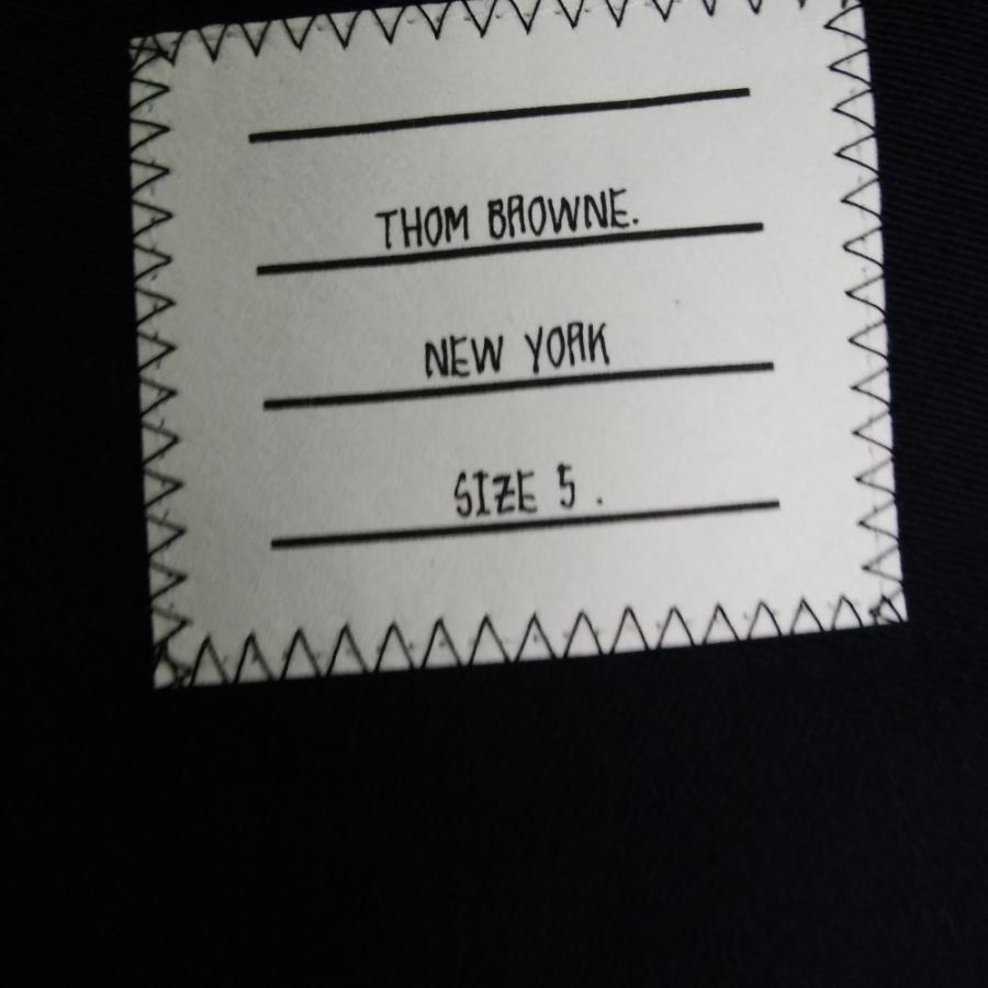 THOM BROWNE トムブラウン MJ0055A ネイビー スリーブライン シャツ