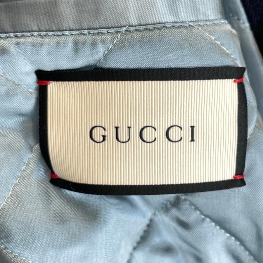 GUCCI グッチ 美品 480511 ウール BEEボタン フード付 ピー GUCCI グッチ 美品 480511 ウール BEEボタン フード付 ピー
