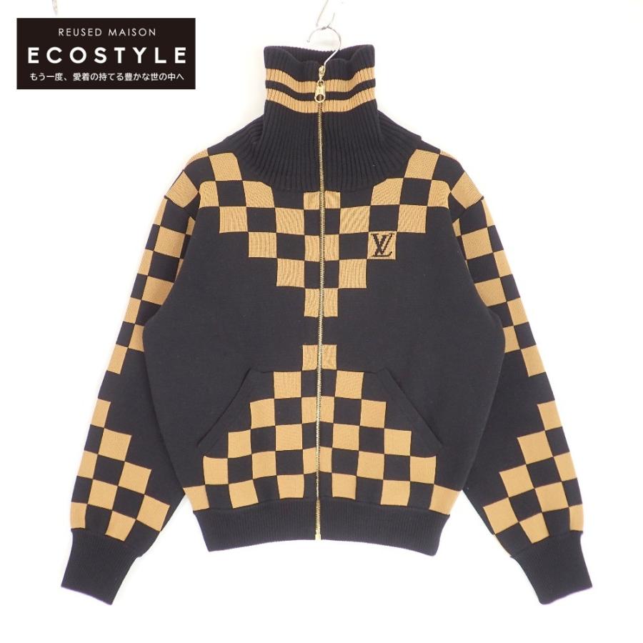美品 LOUIS VUITTON 19AW FHKC81RZQ チェッカーボード カシミヤ混