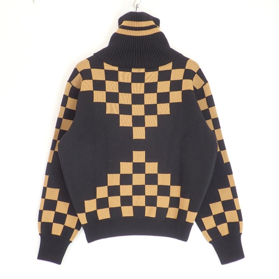 美品 LOUIS VUITTON 19AW FHKC81RZQ チェッカーボード カシミヤ混