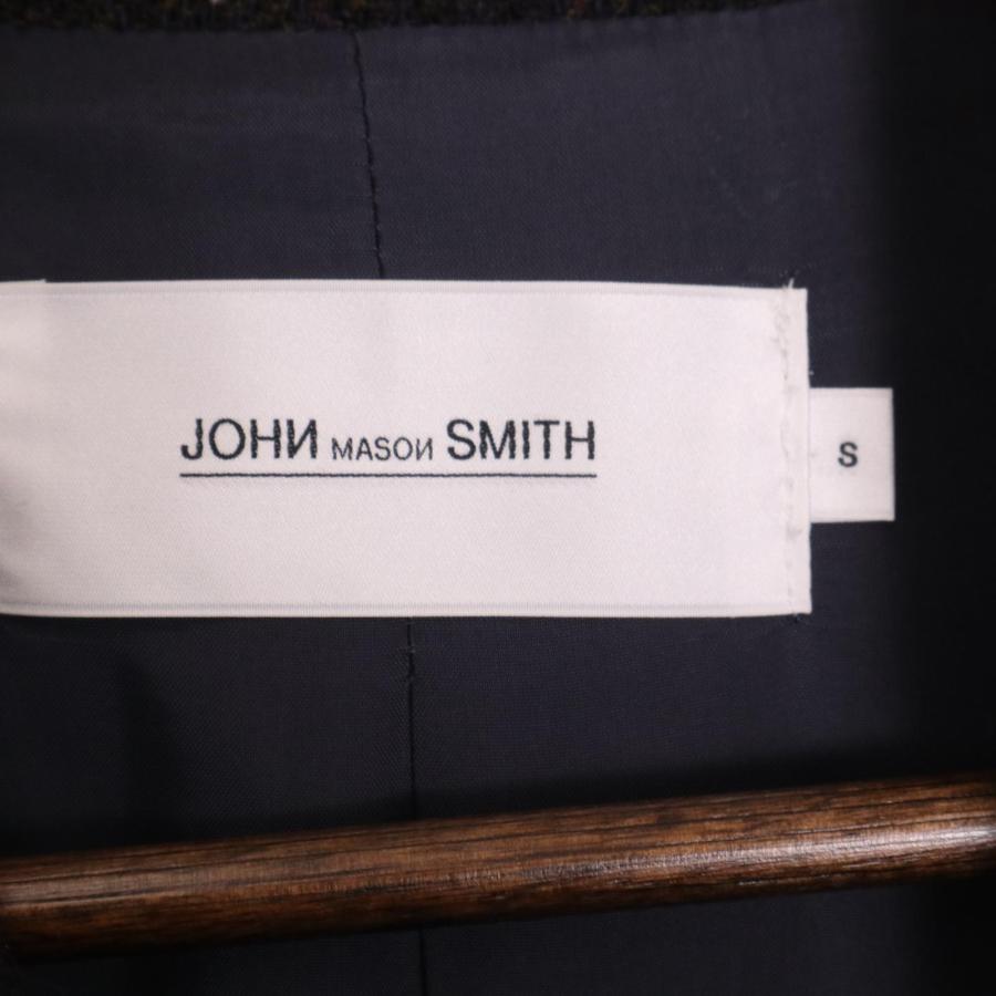 JOHN MASON SMITH ジョンメイソンスミス ロング チェスターコート ブラック系 S コート ウール メンズ 中古｜wine-king｜07