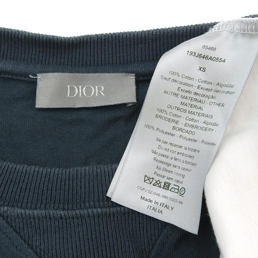 DIOR ディオール KENNY SCHARロゴ刺繍 オーバーサイズ コットン DIOR ディオール KENNY SCHARロゴ刺繍 オーバーサイズ コットン