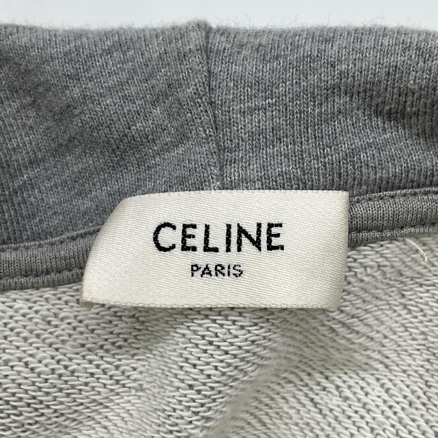 CELINE セリーヌ 2Y309052H グレー ロゴスタッズ パーカー XXL 
