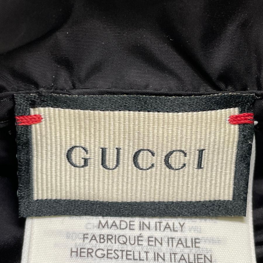 GUCCI（グッチ） 626382 ブラック ナイロン ロゴ ポンチョ ブラック M
