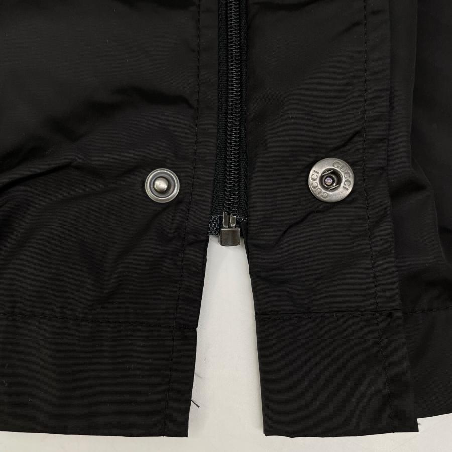GUCCI（グッチ） 626382 ブラック ナイロン ロゴ ポンチョ ブラック M