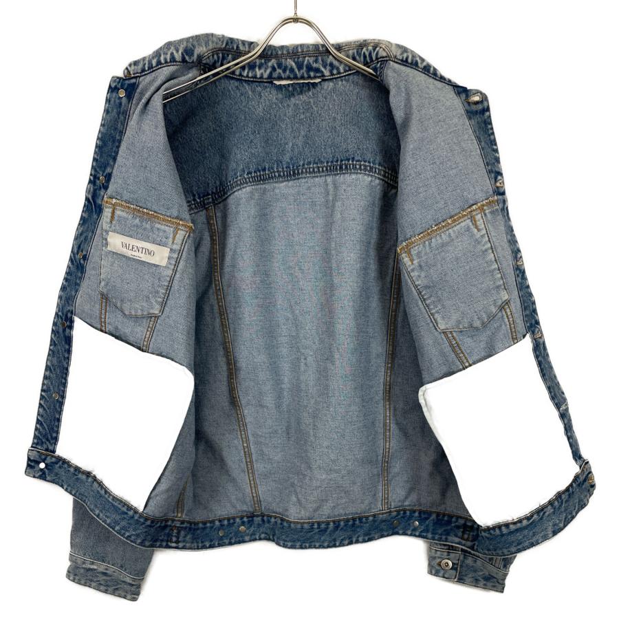 VALENTINO Vロゴ デニムジャケット ヴィンテージ加工 48