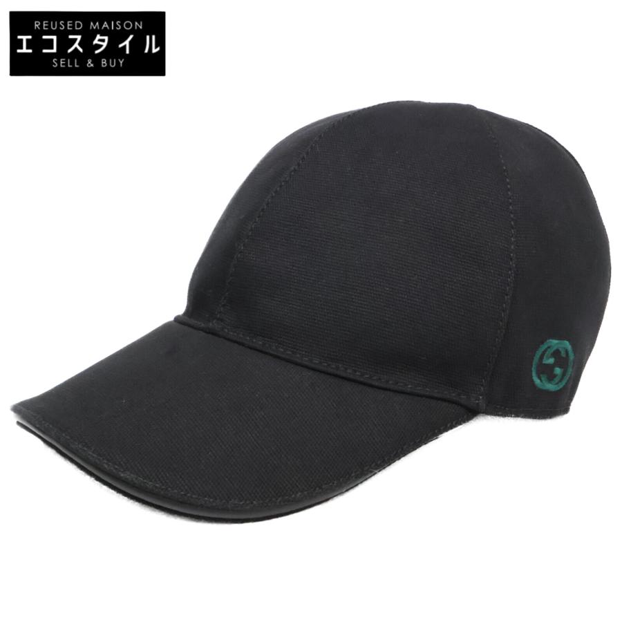 GUCCI / キャップ/L/コットン/BLK/レディース/387554 4H010 GUCCI（グッチ） 国内正規/ 387554 4H010 キャンバス ベースボール