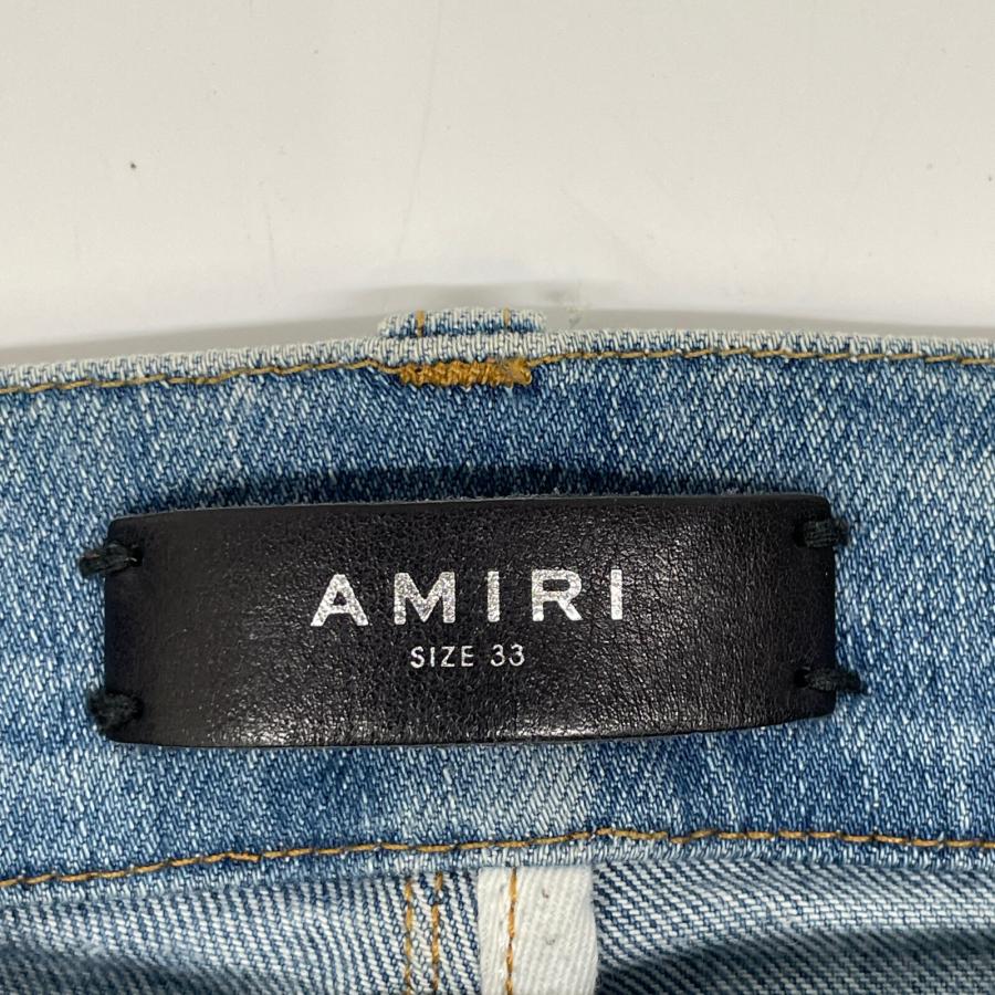 AMIRI アミリ ライトブルー USED加工 ペインター スキニーパンツ 33 