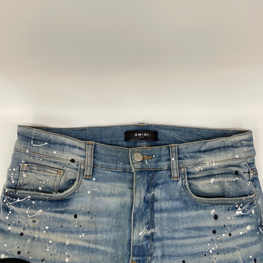 AMIRI アミリ ライトブルー USED加工 ペインター スキニーパンツ 33 
