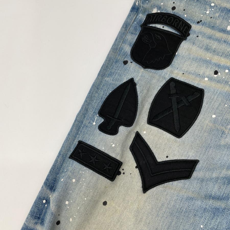 AMIRI アミリ ライトブルー USED加工 ペインター スキニーパンツ AMIRI アミリ ライトブルー USED加工 ペインター スキニーパンツ