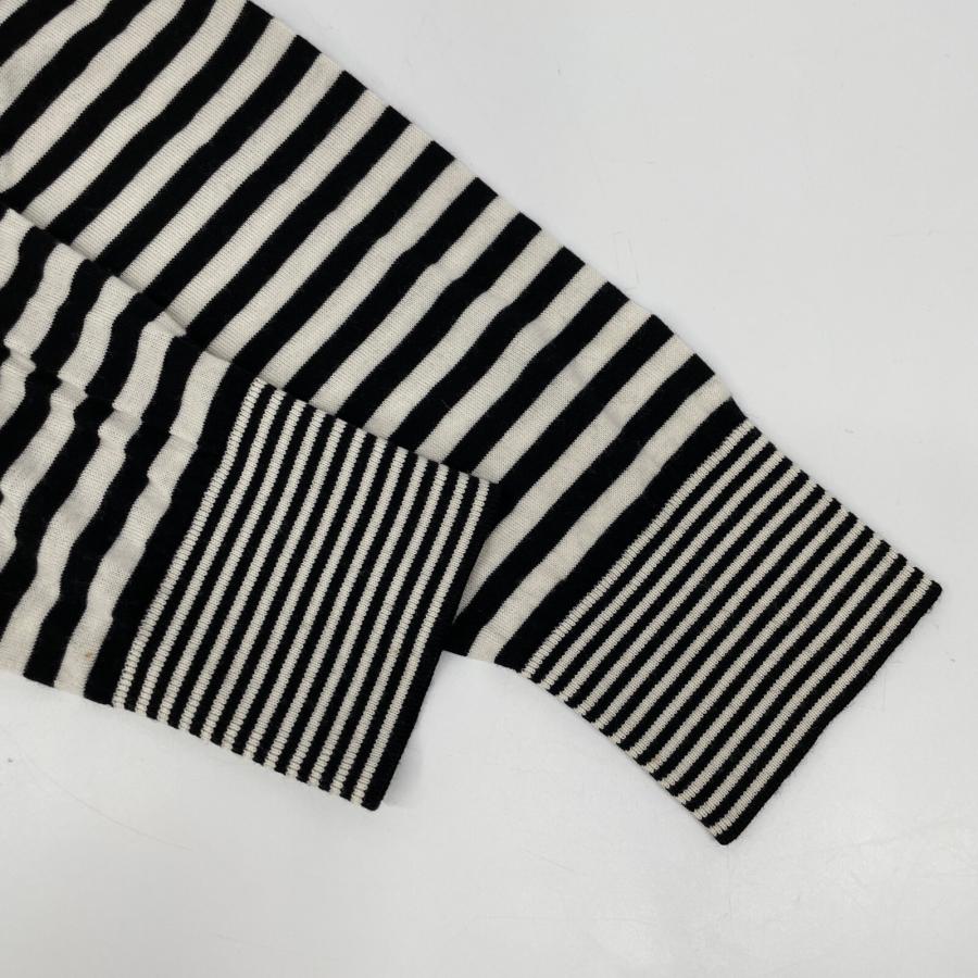 Dior HOMME ディオールオム ブラック×ホワイト ボーダー カットソー XL