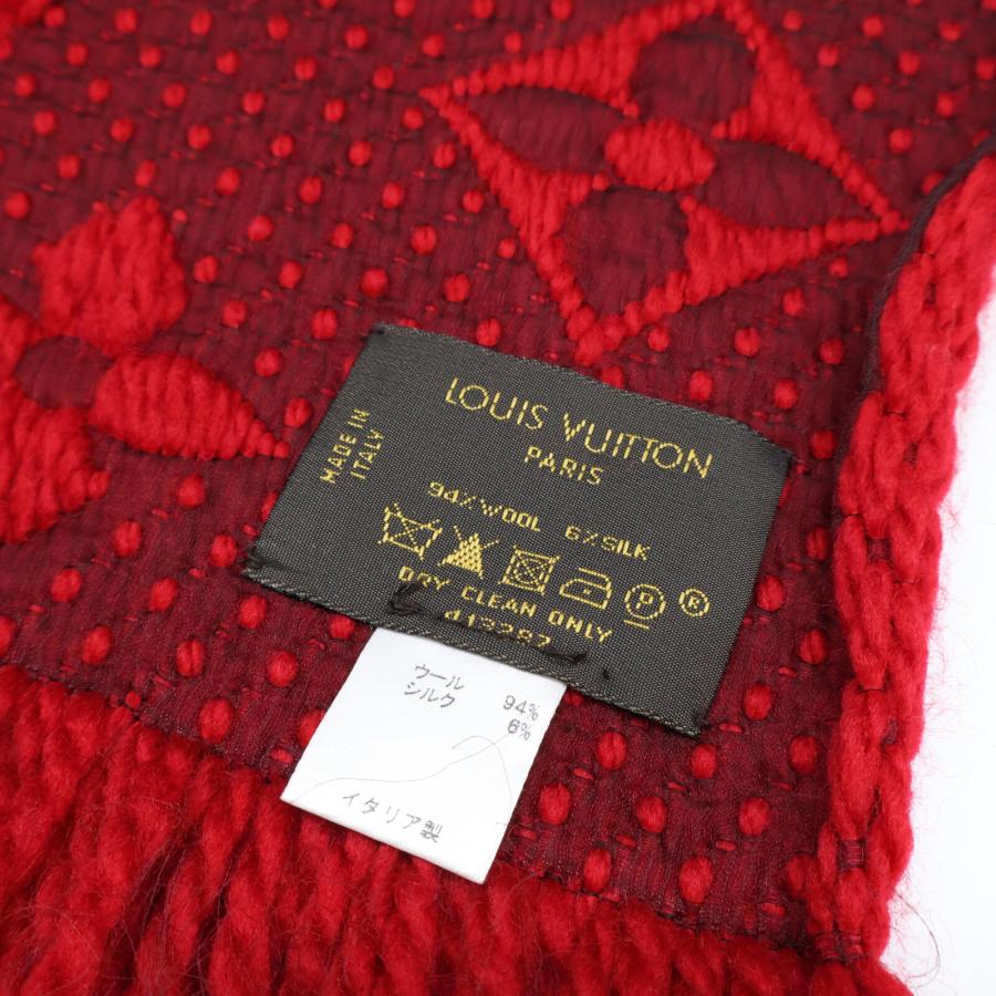 LOUIS VUITTON ルイヴィトン 413287 ウールxシルク エシャルプ ロゴ