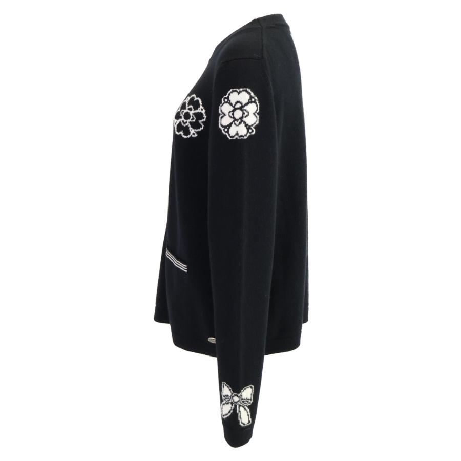 CHANEL シャネル P54795K07197 カメリア&リボン カシミヤニット CHANEL シャネル P54795K07197 カメリア&リボン カシミヤニット