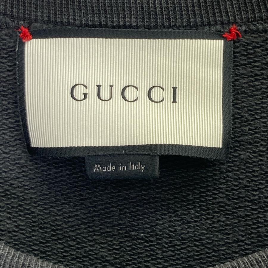 GUCCI グッチ 4308242 グレー ビー刺繍 スウェット S トップス 