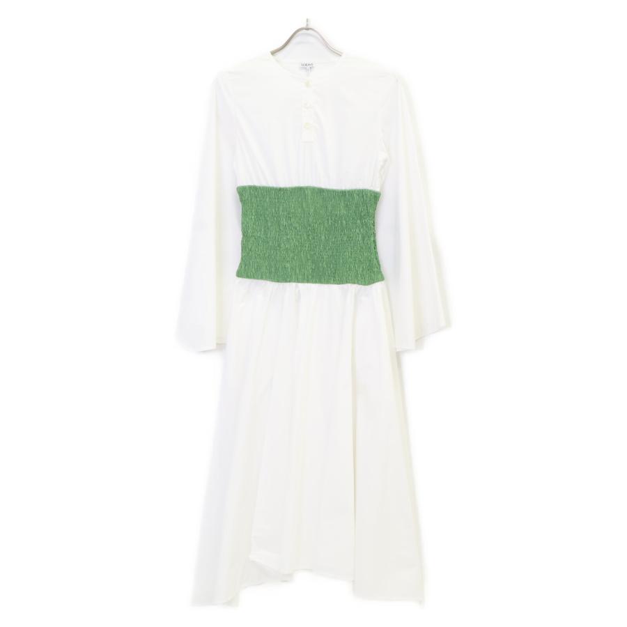 LOEWE 美品/国内正規 ロエベ S2106630FA DRESS WITH GATHERS  