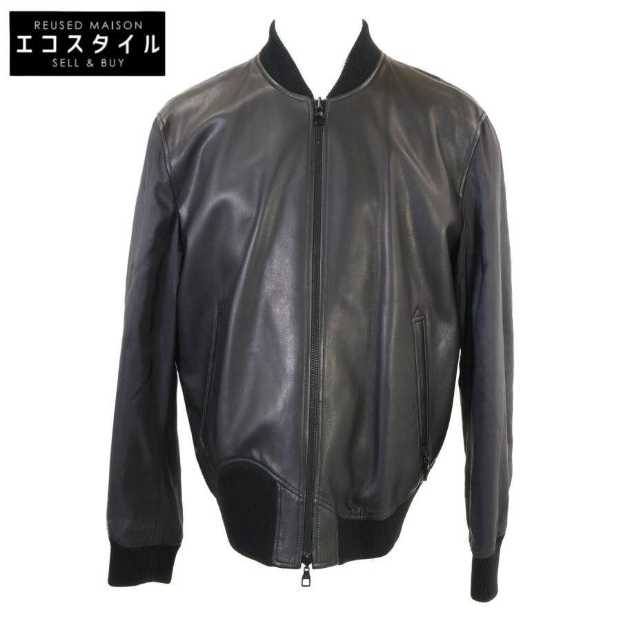 ルイヴィトン サイズ:46  HIL47WTKV 袖切替レザーリバーシブルブルゾン 中古 FK04 美品/正規 LOUIS VUITTON ルイヴィトン HIL47WTKV リバーシブル