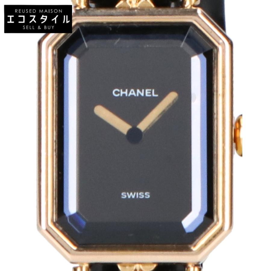 CHANEL シャネル プルミエールL GP クオーツ 腕時計 イエローゴールド  