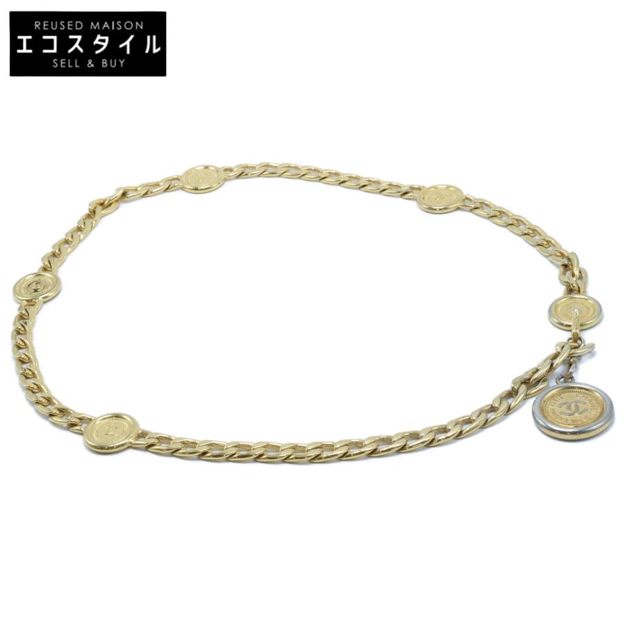 CHANEL シャネル 94A ココマークコイン チェーン ベルト ゴールド  