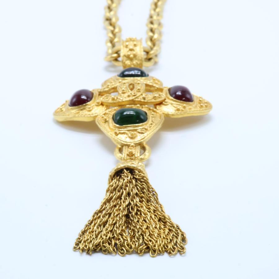 P*G様 超激レア CHANEL ヴィンテージ　ネックレス　グリポア　ココ　DE CHANEL ヴィンテージ シャネル 1983年 グリポア ガラス