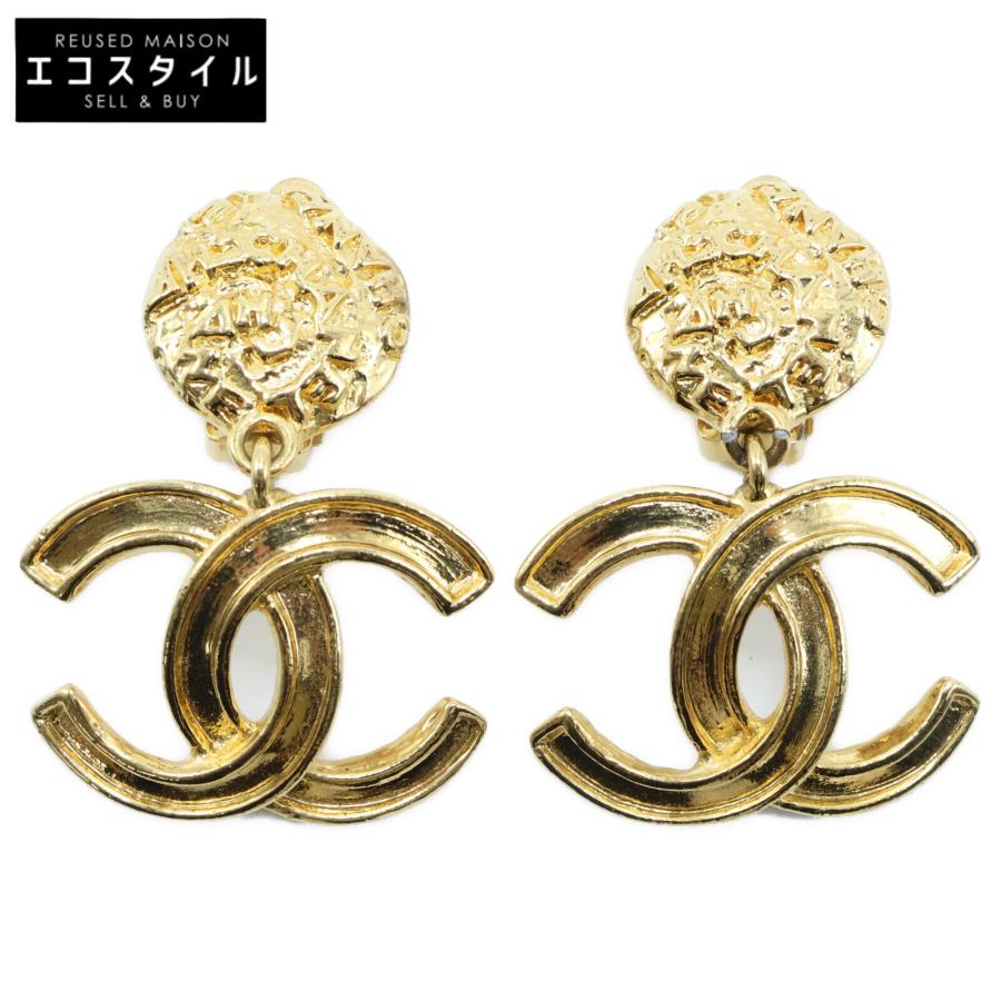 CHANEL シャネル 95A ココマーク スイング イヤリング ゴールド  