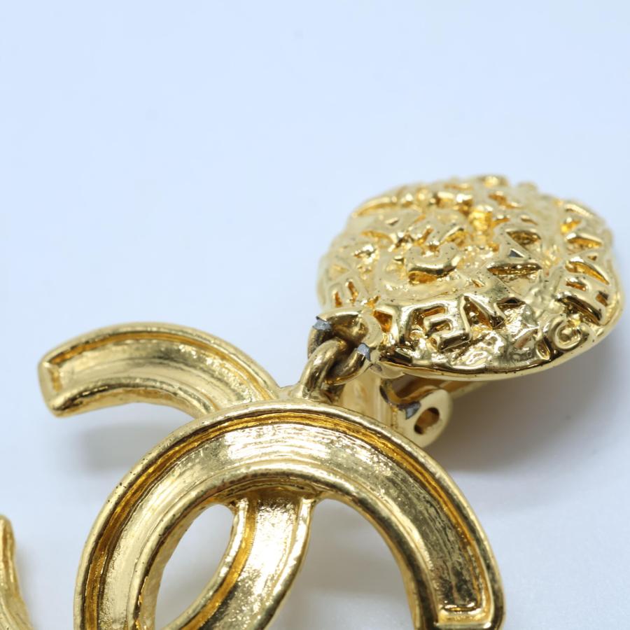 CHANEL シャネル 95A ココマーク スイング イヤリング ゴールド  