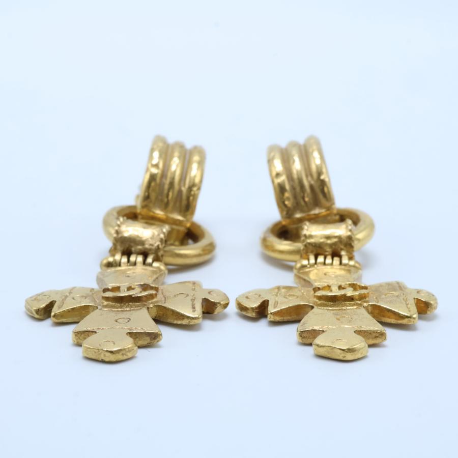 CHANEL 美品 シャネル 94P 2連 ココマーク スウィングクロス  