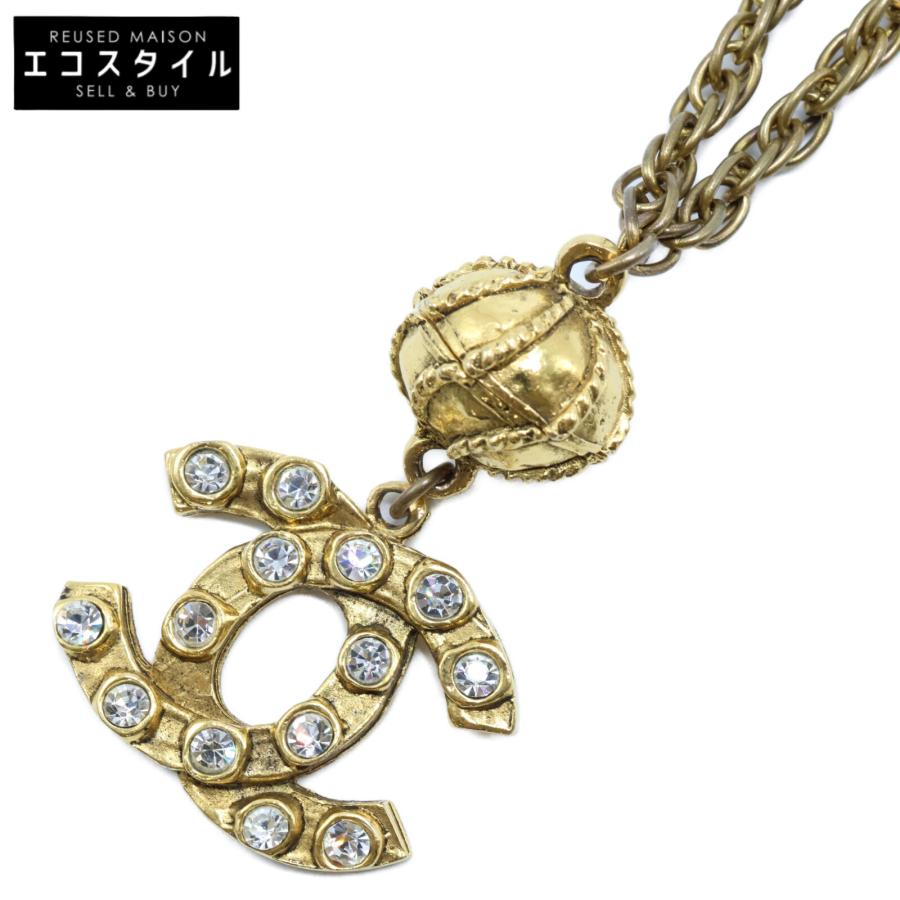 CHANEL（シャネル） ラインストーン ココマーク ネックレス