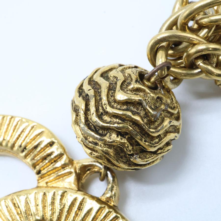 CHANEL シャネル ココマーク 2重チェーン ネックレス ゴールド  