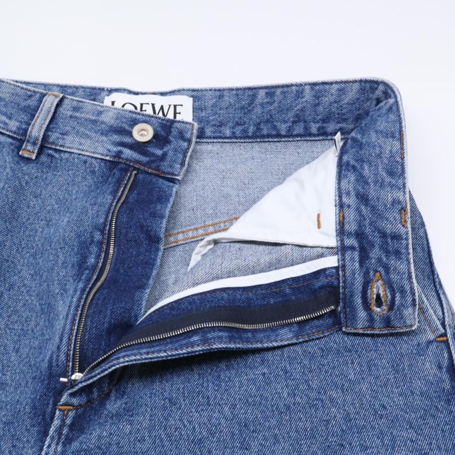 LOEWE 美品/ ロエベ アナグラム刺繍 バギーデニムパンツ LOEWE 美品/ ロエベ アナグラム刺繍 バギーデニムパンツ
