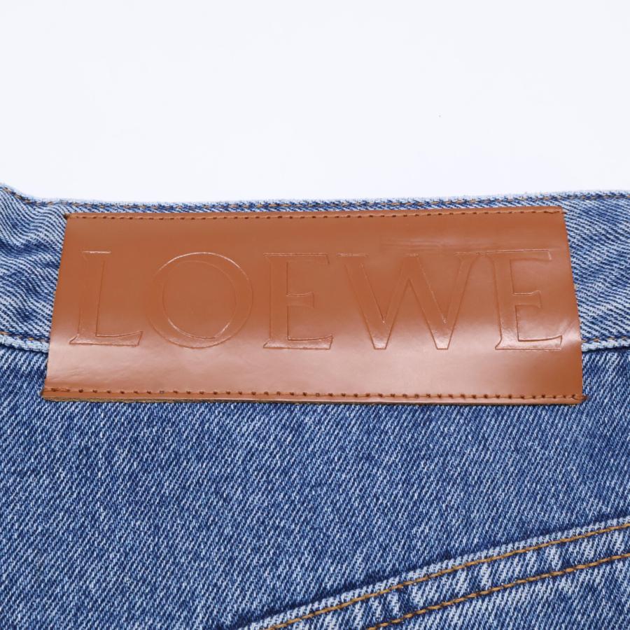 LOEWE 美品/ ロエベ アナグラム刺繍 バギーデニムパンツ LOEWE 美品/ ロエベ アナグラム刺繍 バギーデニムパンツ