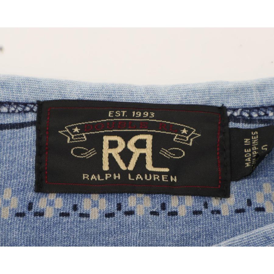 RRL ロングスリーブ ヘンリーネック RRL ヘンリーネック ロングスリーブサーマル ブルー 表記(XL