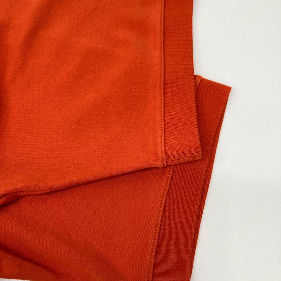 HERMES エルメス オレンジコットン セリエボタンポロシャツ XL