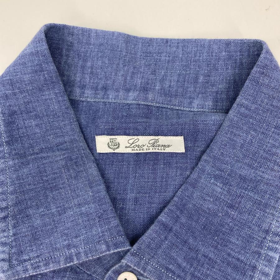 Loro Piana（ロロピアーナ） 半袖シャツ シャツ - ブルー メンズ