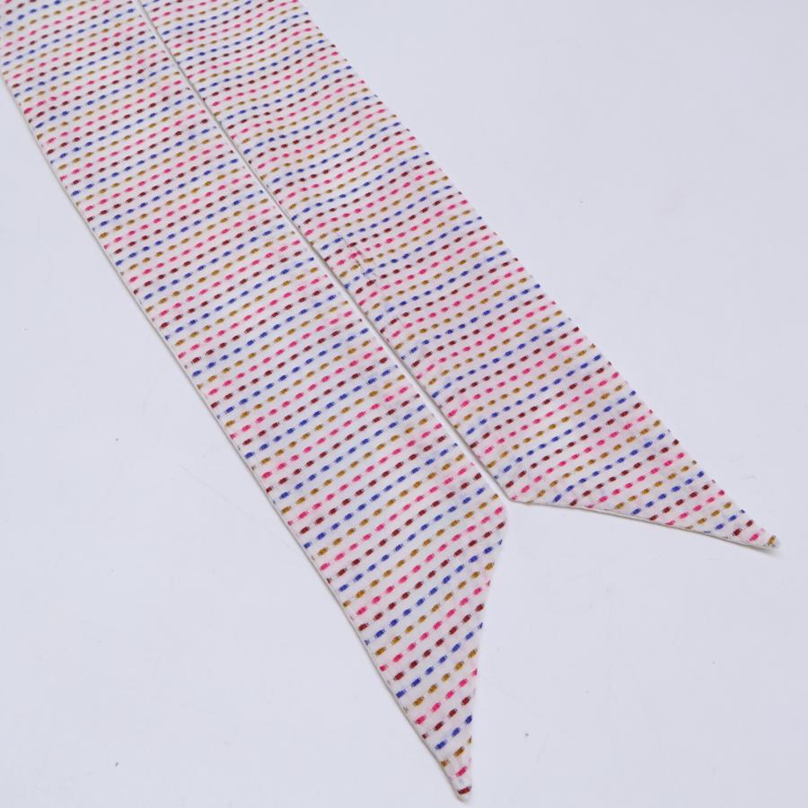 HERMES エルメス ツイリー シュバロスコープ 刺繍 スカーフ ホワイト  