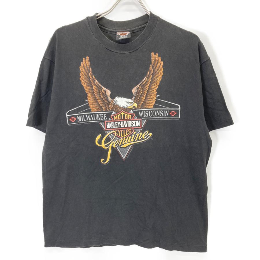 HARLEY DAVIDSON ハーレーダビッドソン 90s チャコール イーグルバー T
