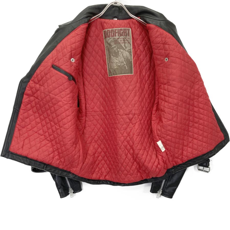 DOG FIGHT ドッグファイト ブラック レザー ダブルライダース