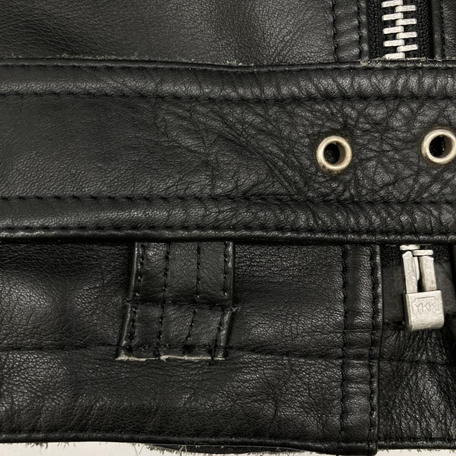 DOG FIGHT ドッグファイト ブラック レザー ダブルライダース