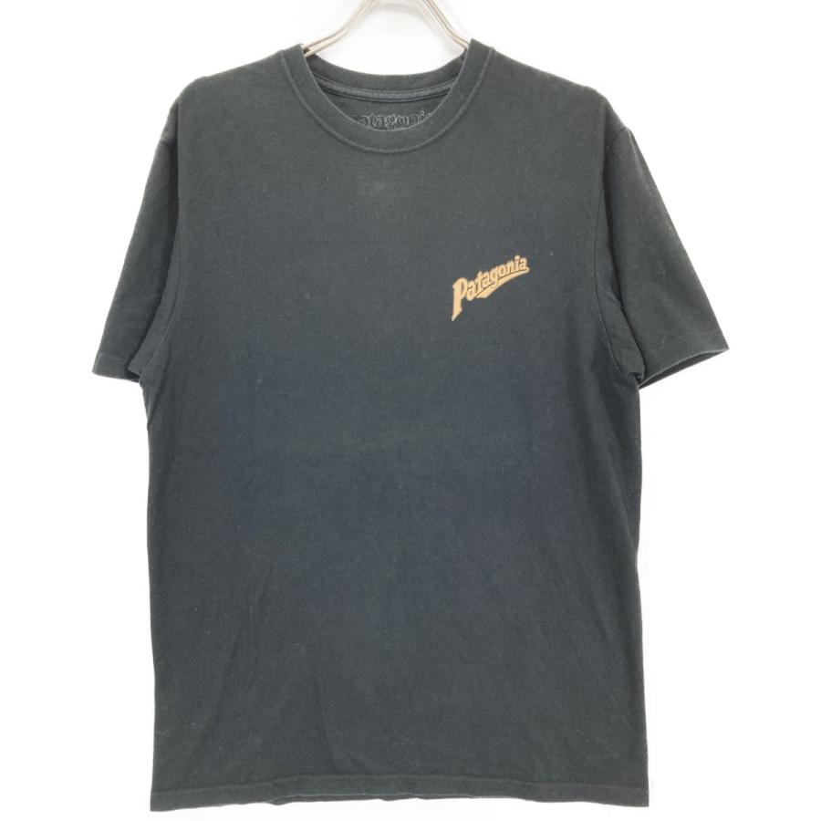 patagonia（パタゴニア） ブラック コットン 浮世絵Tシャツ ブラック