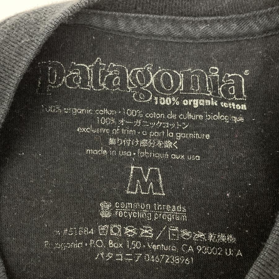 patagonia（パタゴニア） ブラック コットン 浮世絵Tシャツ ブラック