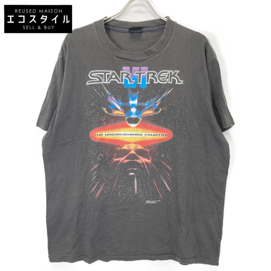 VINTAGE ヴィンテージ 【STAR TREK】90s ブラック Tシャツ グレー XL