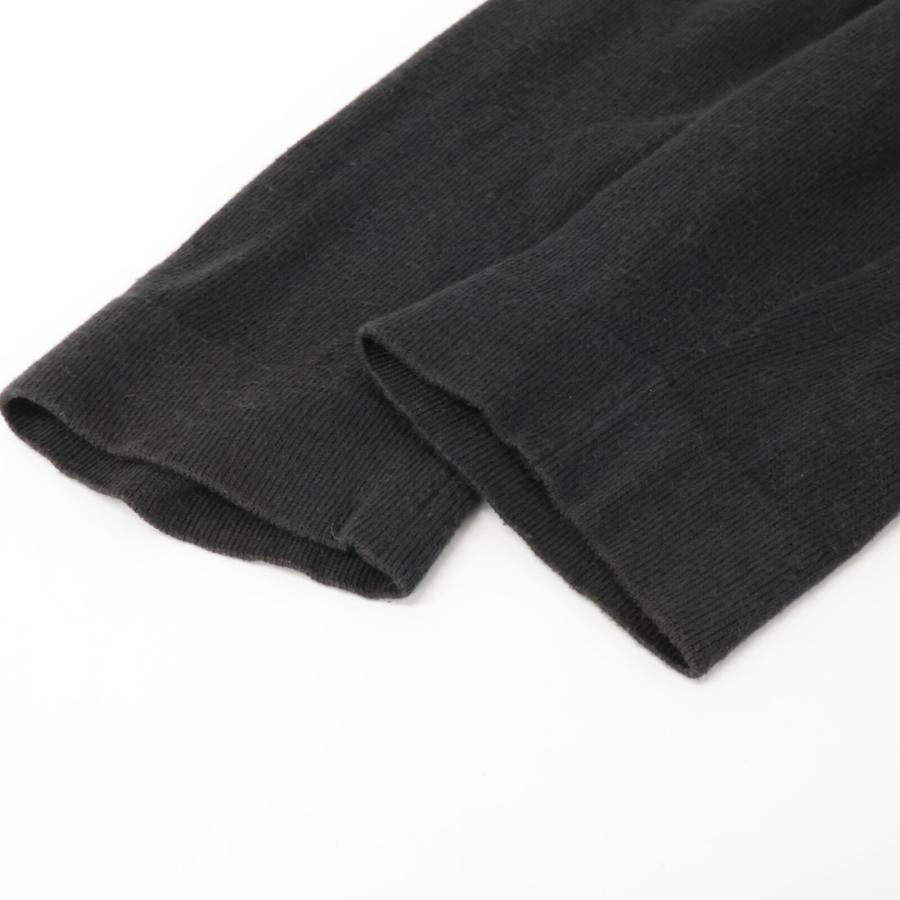 エルメス　レディース　セーター　黒 HERMES エルメス カーディガン レディース Vネック Hモチーフ カレッジ