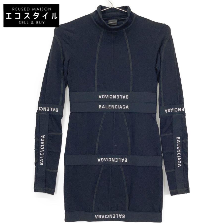 BALENCIAGA（バレンシアガ） 767077 Patched Brief Dress ブラック